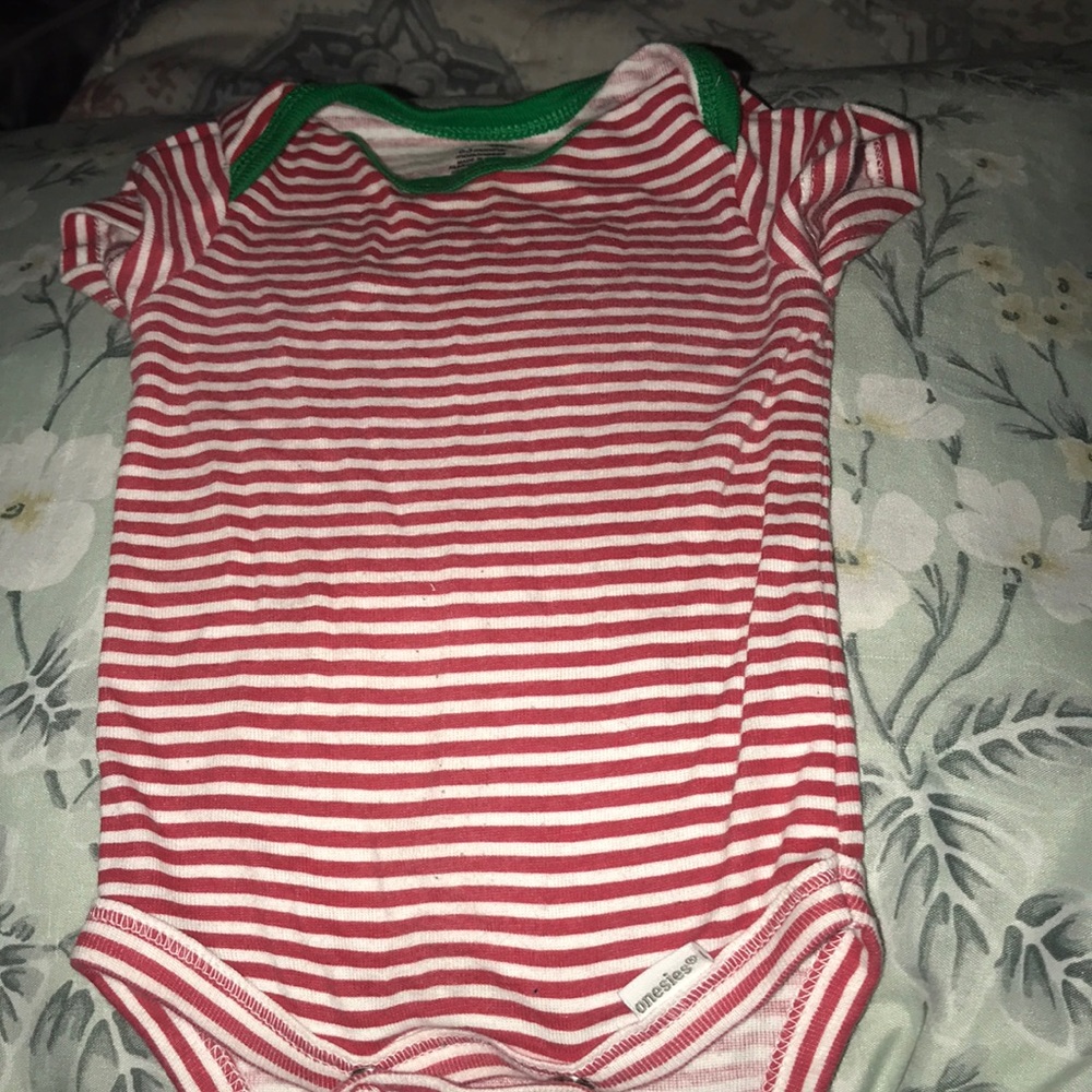 Christmas themed baby onesie